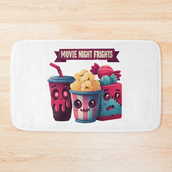 Item preview, Movie Night Frights Cute Horror Snacks – Kawaii Halloween Popcorn and Skull Drink designed and sold by Anastasiia Yurevych.
