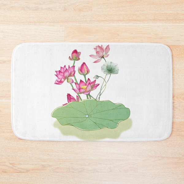 Item preview, Elegant Pink Lotus Flower Illustration Art designed and sold by Cutethings3.