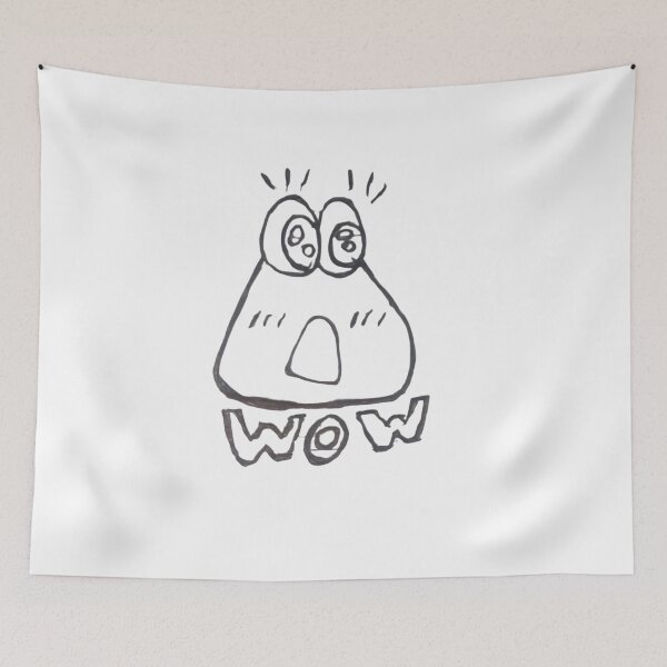 Item preview, Wow Doodle Face designed and sold by DoodleVerseDark.