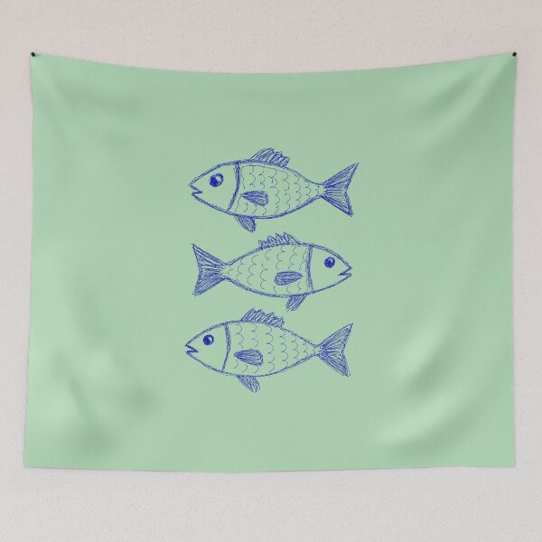 Item preview, Fishy Fish Fishing Kids Paintimg graphic designed and sold by byaga.
