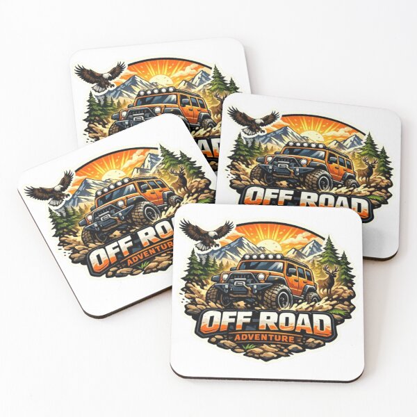 Item preview, Orange Jeep Off Road Nature Adventure designed and sold by AuraAuto.