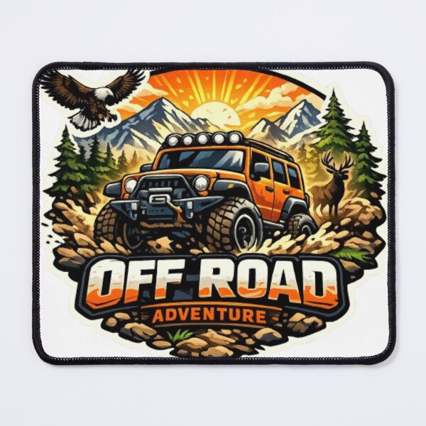 Item preview, Orange Jeep Off Road Nature Adventure designed and sold by AuraAuto.