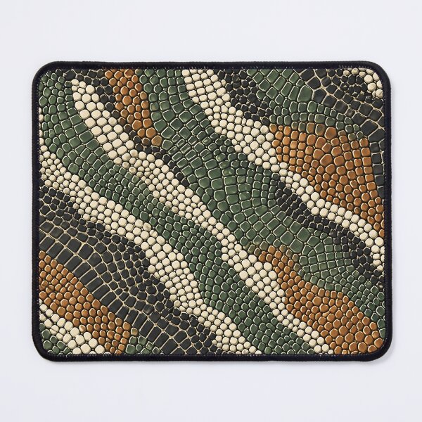 Item preview, Green Brown Crocodile Scale Abstraction Duvet Cover designed and sold by Kentala.