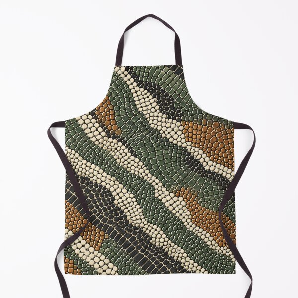 Item preview, Green Brown Crocodile Scale Abstraction Duvet Cover designed and sold by Kentala.