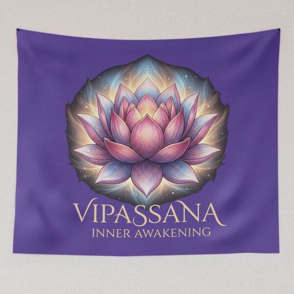 Item preview,  Vipassana Meditation Lotus – Absolute Universe Spiritual Calm Design designed and sold by ArtsyExplorer.