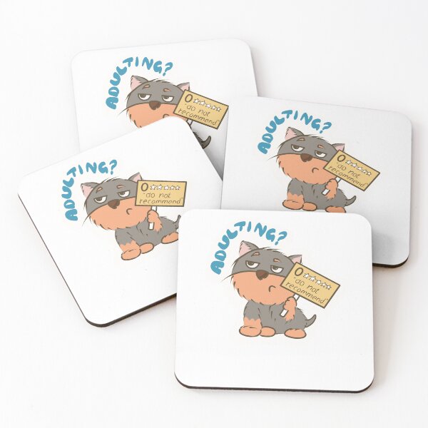 Item preview, Cool Funny Sticker Adulting Not recommended designed and sold by vandy23586.