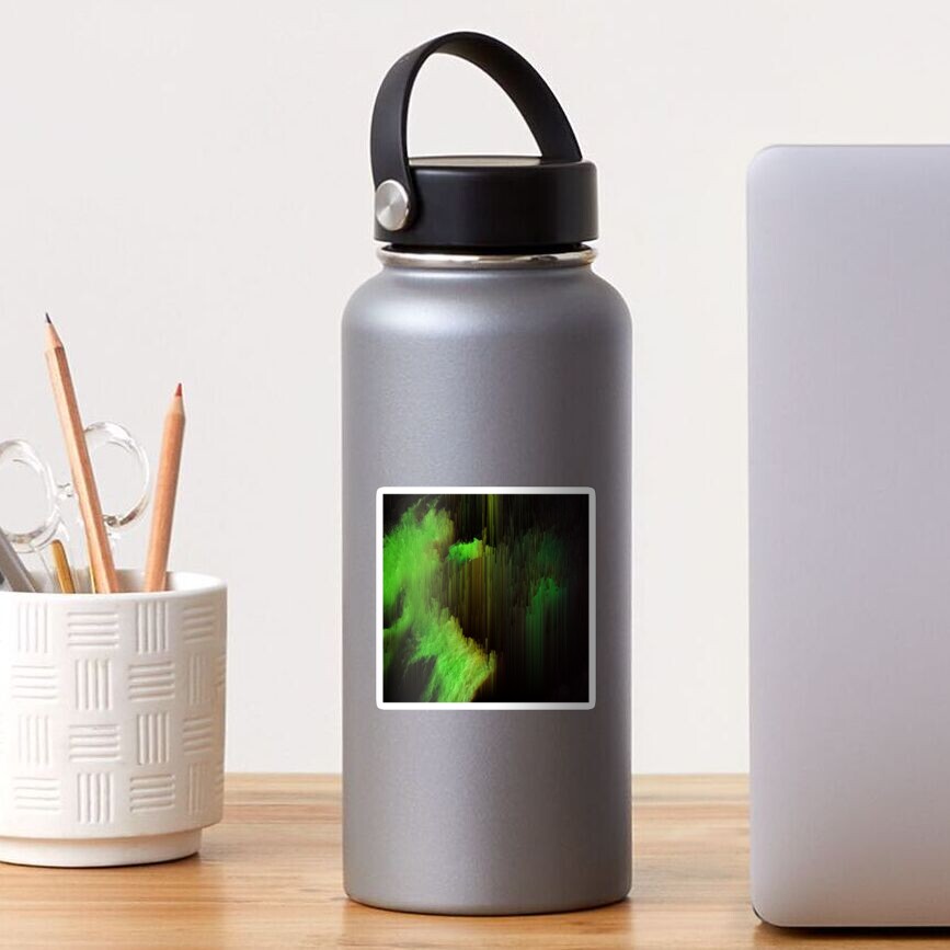 Ectoplasm - Abstract Glitchy Pixel Art Sticker
