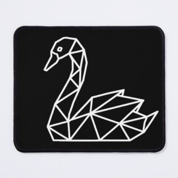 Item preview, Geometric Swan – Minimalist Polygon Line Art Origami designed and sold by Karszul.