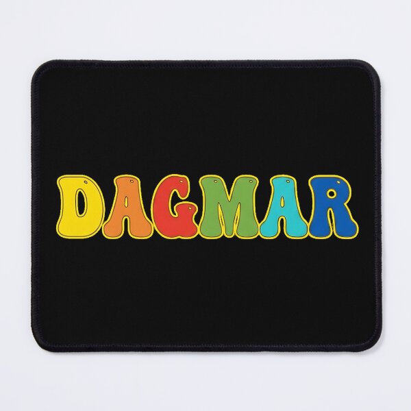 Item preview, ❤️ Dagmar Personalized Name Wavy Retro Shirt, Coffee Mug, Sticker Gift designed and sold by HelixPedia.