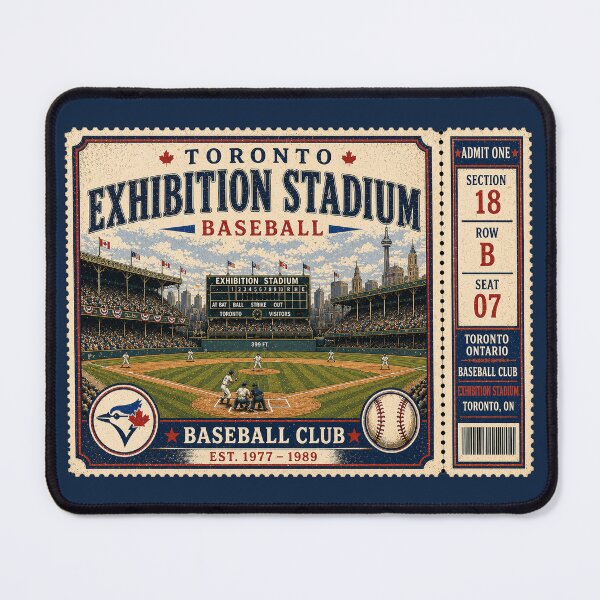 Item preview, Toronto Baseball Vintage Ticket Stub Exhibition Stadium Retro Ballpark Design designed and sold by GhostDawgs.