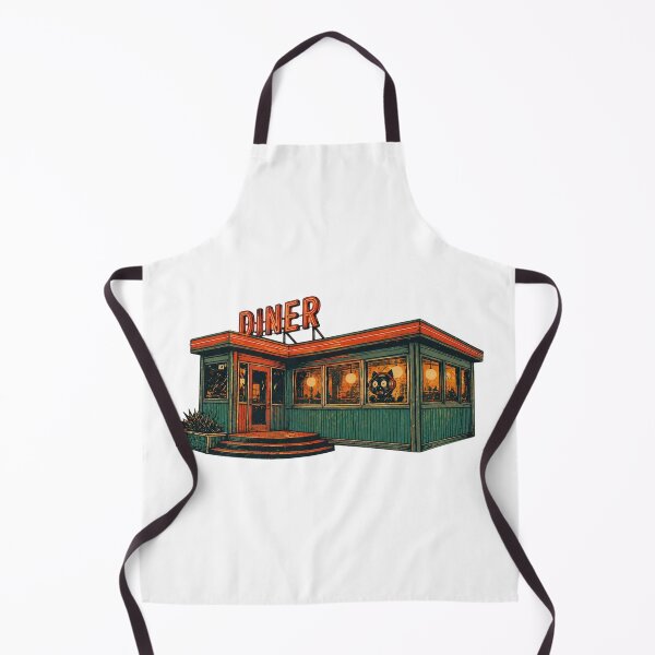 Item preview, Retro Night Diner Aesthetic Vintage Cozy Restaurant Illustration designed and sold by ZenvyraLab.