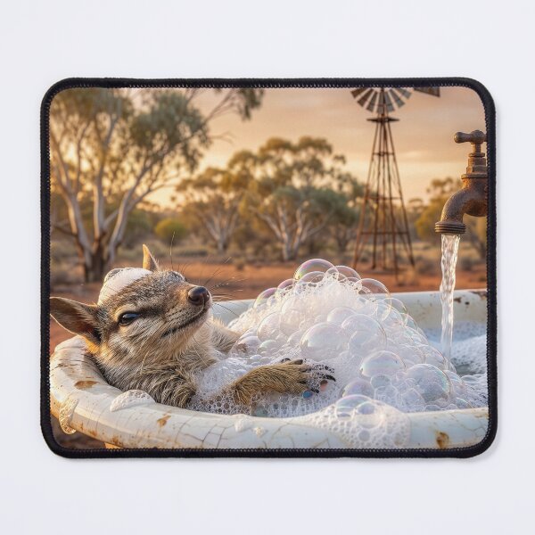 Item preview, Adorable Numbat Has a Bath in the Outback designed and sold by Tridentulus.
