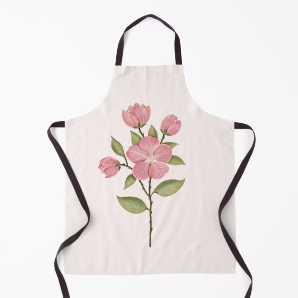 Item preview, Botanical watercolor illustration of pink cherry blossoms designed and sold by Grin Katalina Floral Patterns & Cozy Art.