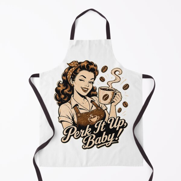 Item preview, Perk It Up Baby Coffee Pinup | Vintage Barista Aesthetic designed and sold by chattsuede.