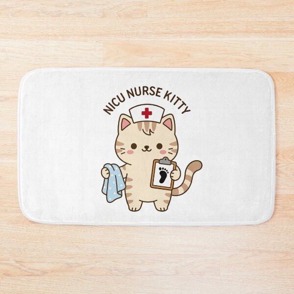 Item preview, NICU Nurse Kitty – Cute Neonatal Nurse Cat designed and sold by officinelala.