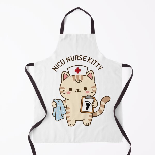 Item preview, NICU Nurse Kitty – Cute Neonatal Nurse Cat designed and sold by officinelala.