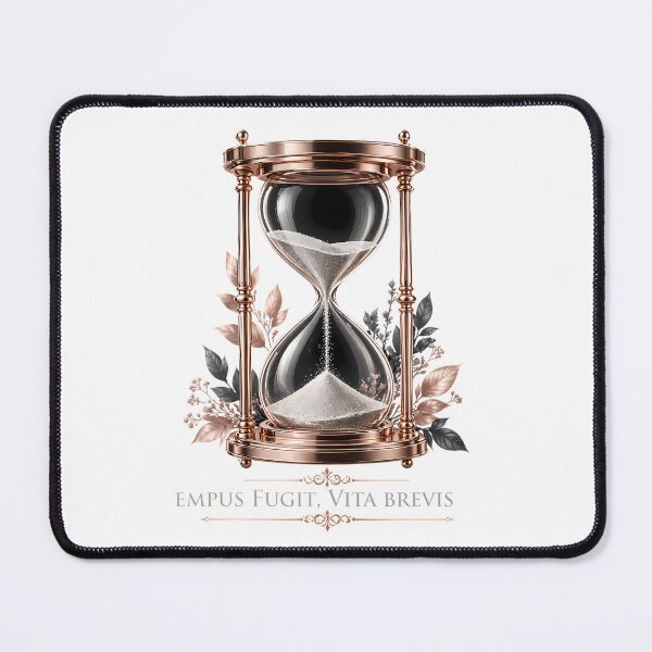 Item preview, Latin Quotes Tempus Fugit Vita Brevis Hourglass designed and sold by chattsuede.