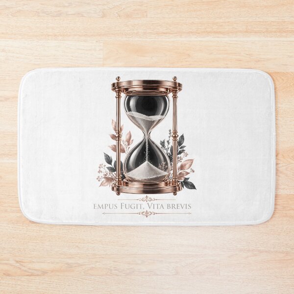 Item preview, Latin Quotes Tempus Fugit Vita Brevis Hourglass designed and sold by chattsuede.