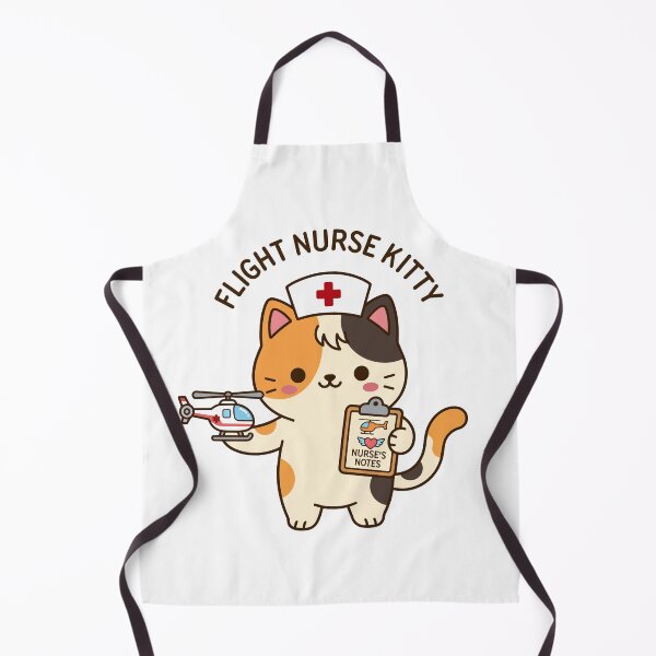Item preview, Flight Nurse Kitty - Nursing at 10,000 Feet Cat designed and sold by officinelala.