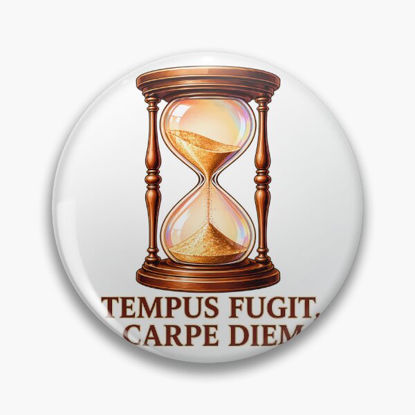 Item preview, Latin Quotes Carpe Diem Hourglass - Tempus Fugit Design designed and sold by chattsuede.