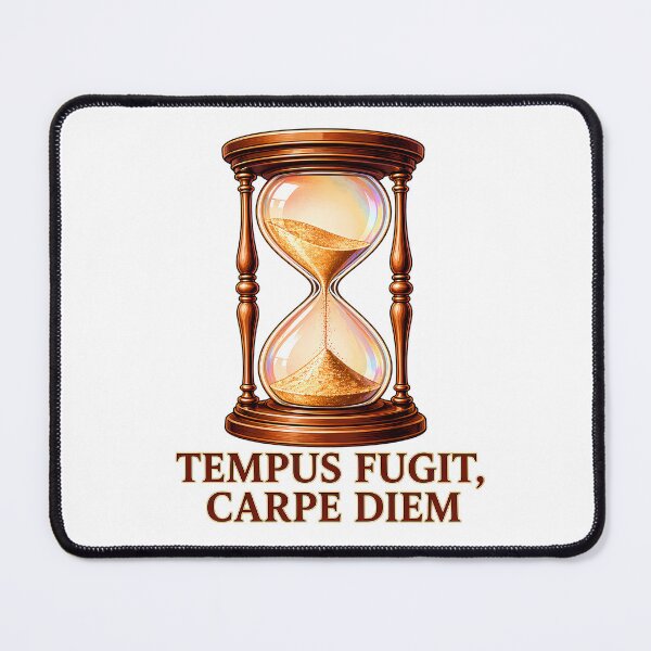 Item preview, Latin Quotes Carpe Diem Hourglass - Tempus Fugit Design designed and sold by chattsuede.