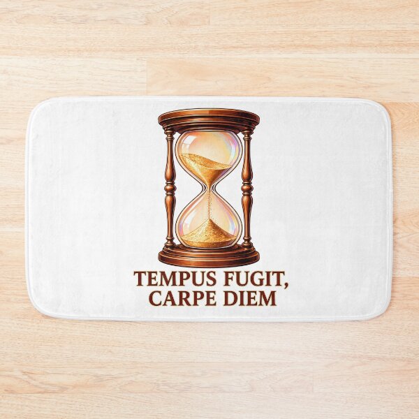 Item preview, Latin Quotes Carpe Diem Hourglass - Tempus Fugit Design designed and sold by chattsuede.