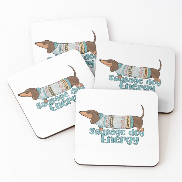 Item preview, Cute dachshund in a cosy jumper - sausage dog energy designed and sold by LittleSausage.