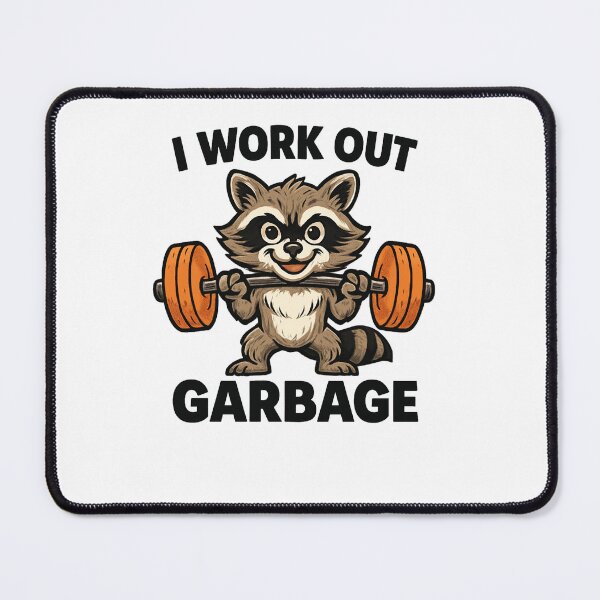 Item preview, Raccoon Workout Garbage designed and sold by SiarheiYur.