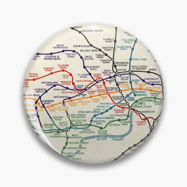Item preview, 1930 Map Underground Railways of London designed and sold by colourfind.