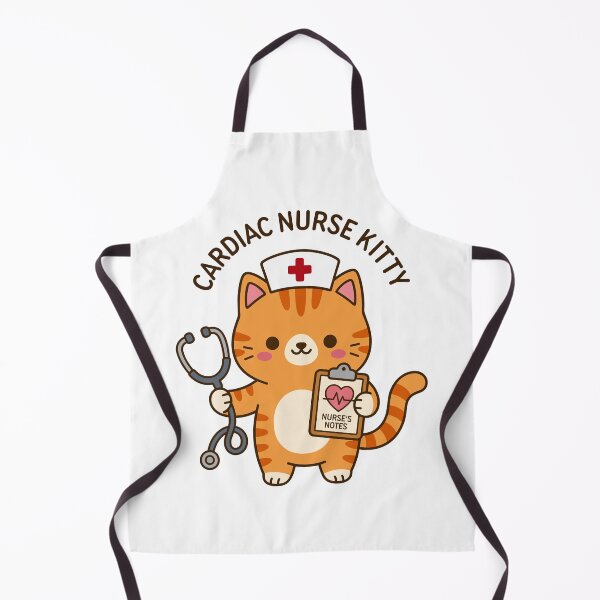 Item preview, Cardiac Nurse Kitty – Cute Cardiology Nurse Cat designed and sold by officinelala.