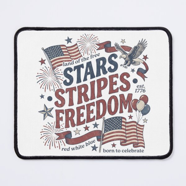 Item preview, Stars Stripes Freedom T-Shirt ?? Patriotic 4th of July Shirt | American Flag Independence Day Tee designed and sold by LunarPixel art.