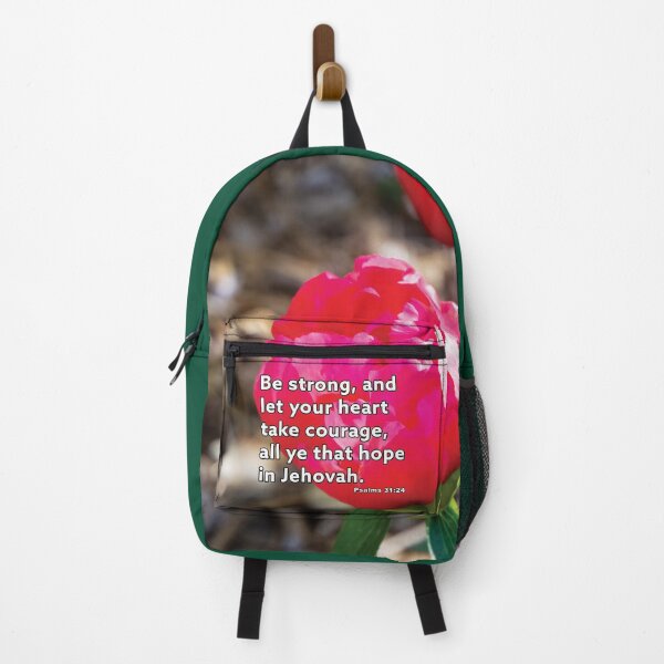 Item preview, Psalms 31:24 Be Strong Take Courage - Peony Photograph designed and sold by InsprtnlArtbyDP.