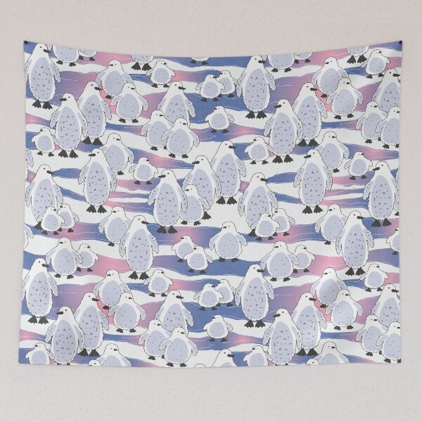 Item preview, Albino Penguins in a Winter Drift designed and sold by Alex  Blud.