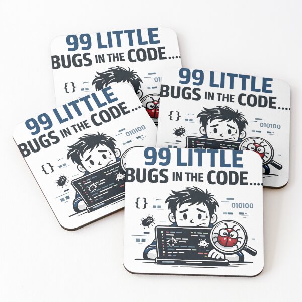 Item preview, 99 Little Bugs in the Code Funny Programmer designed and sold by CoolTShirtDesign.