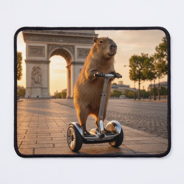 Item preview, Segway-Bound Nutria Visits the Arc du Triomphe designed and sold by Tridentulus.