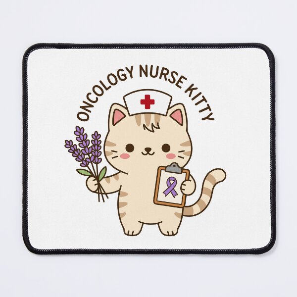 Item preview, Oncology Nurse Kitty – Cute Cancer Care Nurse Cat designed and sold by officinelala.