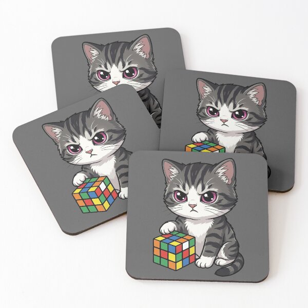 Item preview, Cat-atonic Cube Cruncher designed and sold by CleverCulture.