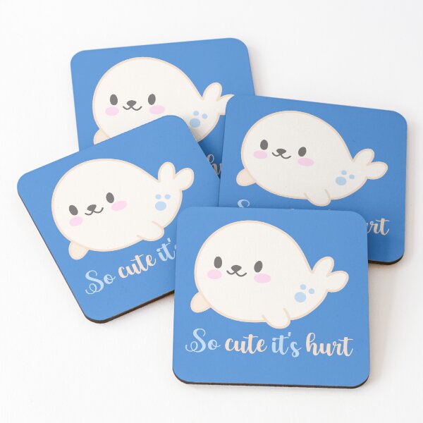Item preview,  Cute baby white seal- So cute it's hurt- soft sweet collection designed and sold by Mirevi1.