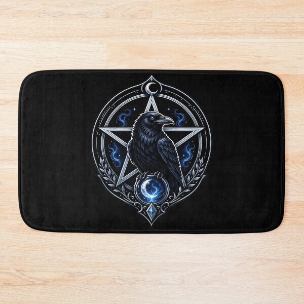 Item preview, Mystic Raven Pentagram Witchy Gothic Art designed and sold by Text2tee.
