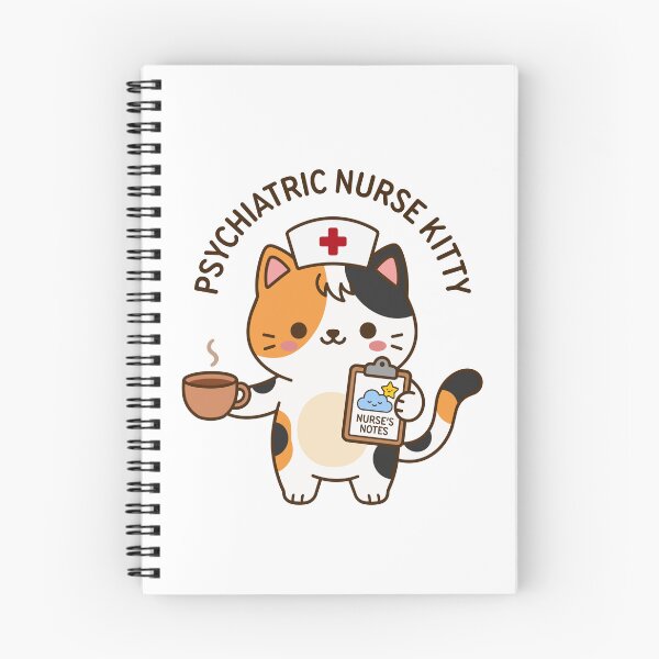 Item preview, Psychiatric Nurse Kitty – Cute Mental Health Nurse Cat designed and sold by officinelala.