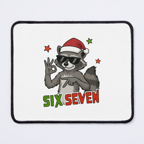 Item preview, 67 meme racoon christmas designed and sold by fahhmemedropss.