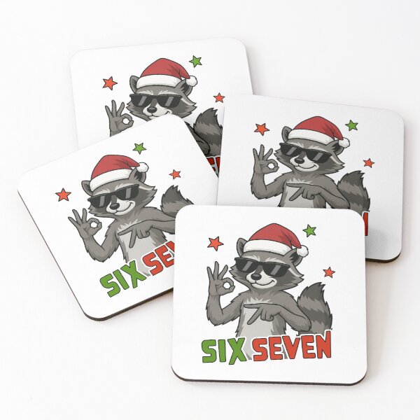 Item preview, 67 meme racoon christmas designed and sold by fahhmemedropss.