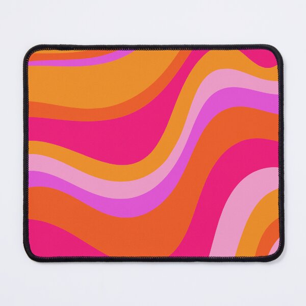 Item preview, Retro Waves Abstract Pattern Pink Magenta Orange designed and sold by kierkegaard.