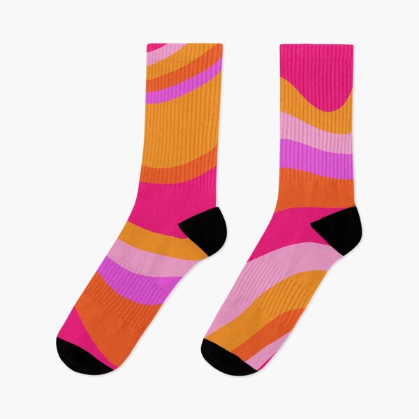 Item preview, Retro Waves Abstract Pattern Pink Magenta Orange designed and sold by kierkegaard.