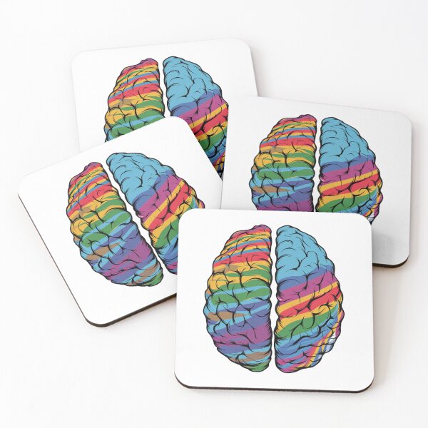 Item preview, Colorful Brain Rainbow Creativity Illustration designed and sold by PixelDrift21.