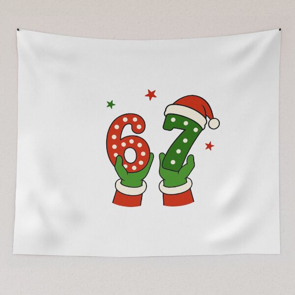 Item preview, 67 meme christmas red green designed and sold by fahhmemedropss.