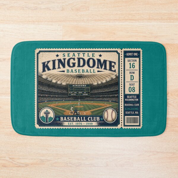 Item preview, Seattle Baseball Vintage Ticket Stub Kingdome Retro Dome Stadium Design designed and sold by GhostDawgs.