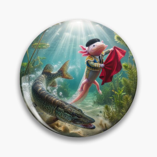 Item preview, Axolotl Matador Fights Muskie designed and sold by Tridentulus.