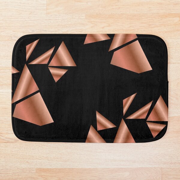 Item preview, Triángulos geométricos abstractos en oro rosa y negro designed and sold by Typomuse-studio.