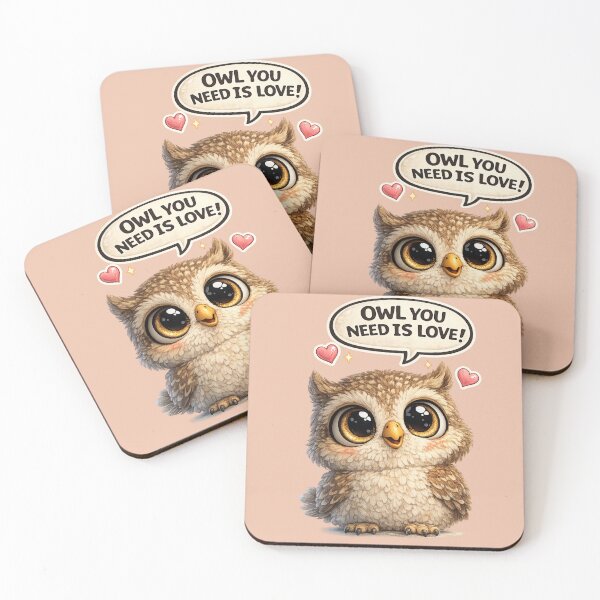 Item preview, Cute Big Eye Owl 3D Funny Kawaii Bird Cartoon Icon designed and sold by Nusha Creations.